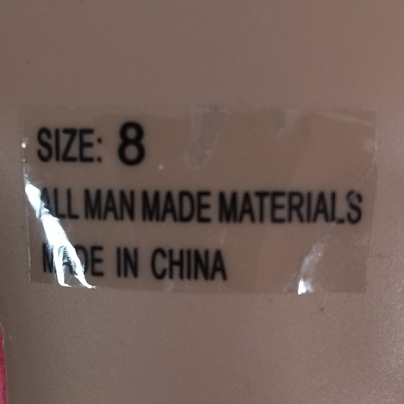 Qupid Women's 8 & 7.5 Pink Strappy Lace-Up Heels - Picture 8 of 8